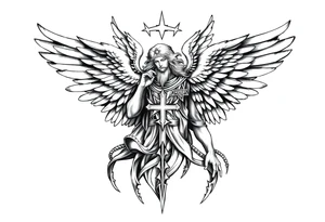 Holy Archangel, Biblical, Christianity, Archangel Michael, Hebrew, Guards of Christianity tattoo idea