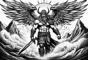 Valhalla lightning tattoo idea