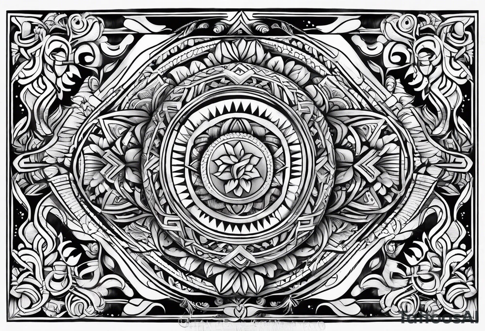 Tongan art tattoo idea