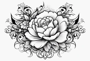 water and flowers
no people tattoo idea