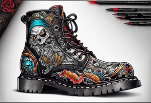 Scary shoe bill bird tattoo idea