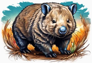 wombat tattoo idea