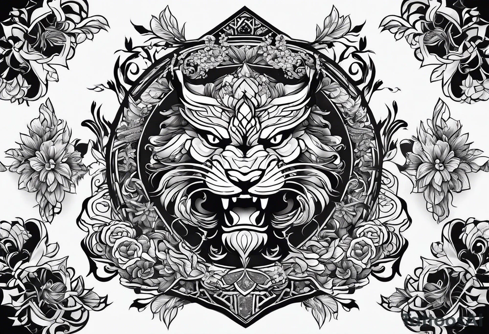 background design tattoo idea