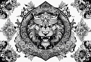 background design tattoo idea