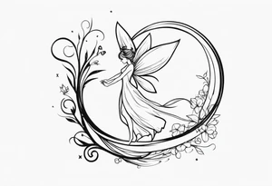 A fairy with a tail tattoo idea