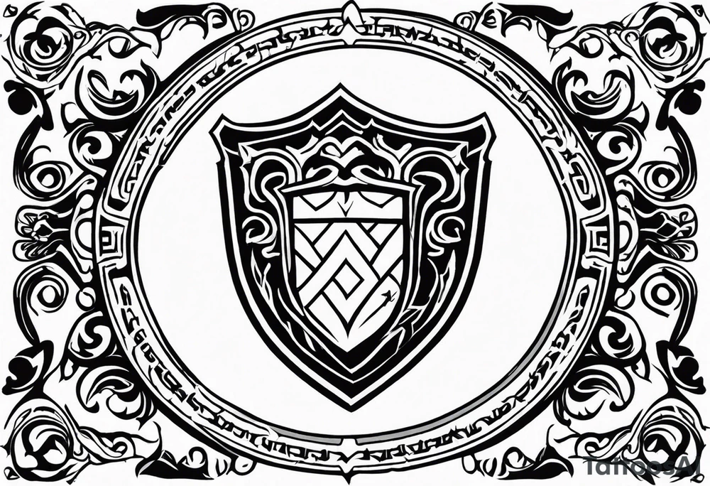 Valhalla shield tattoo idea
