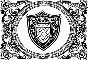 Valhalla shield tattoo idea