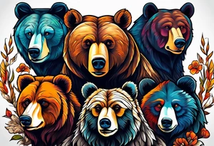 Bear Family tattoo idea