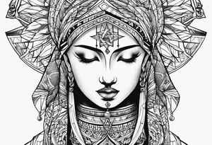 A religion themed shoulder tattoo to suit my forearm tattoo tattoo idea
