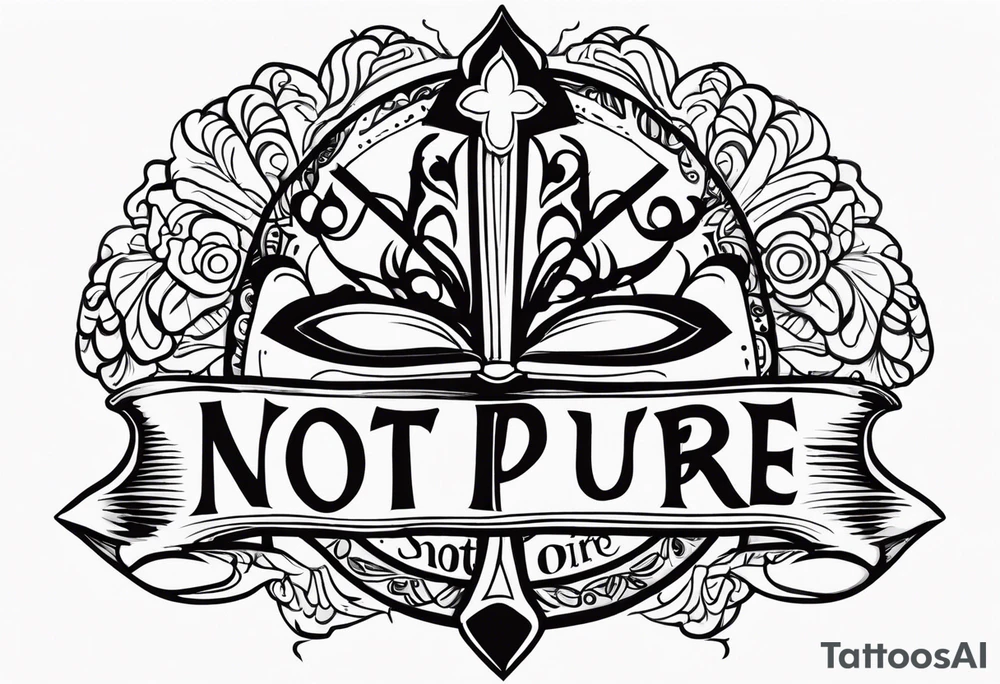 "sacred, not pure" tattoo idea