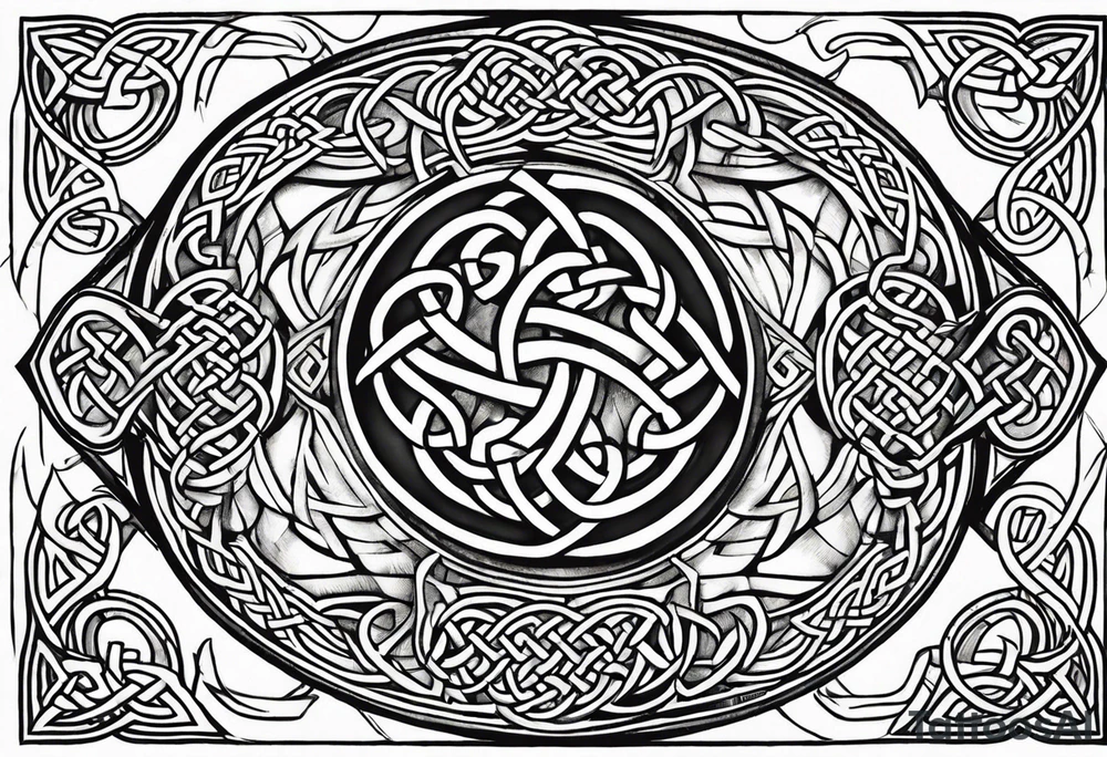 Celtic knots, background tattoo idea