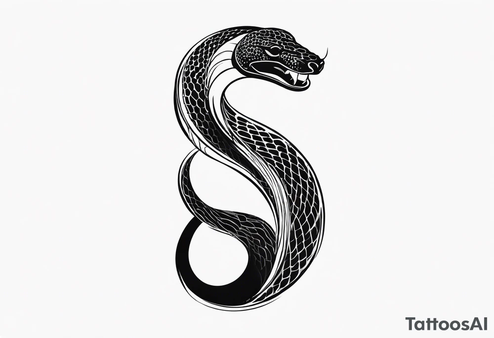 Snake eating its own tail tattoo idea