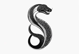 Snake eating its own tail tattoo idea