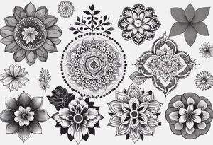 generate tattoo ideas for my forearm with the month flowers for December, February and May tattoo idea