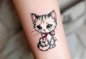 Let the pink-bowed kitty from The Aristocats, Marie, bring dainty charm to your tattoo. tattoo idea