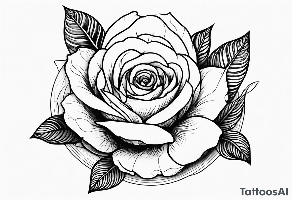 Escorpião com rosa tattoo idea