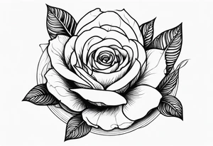 Escorpião com rosa tattoo idea