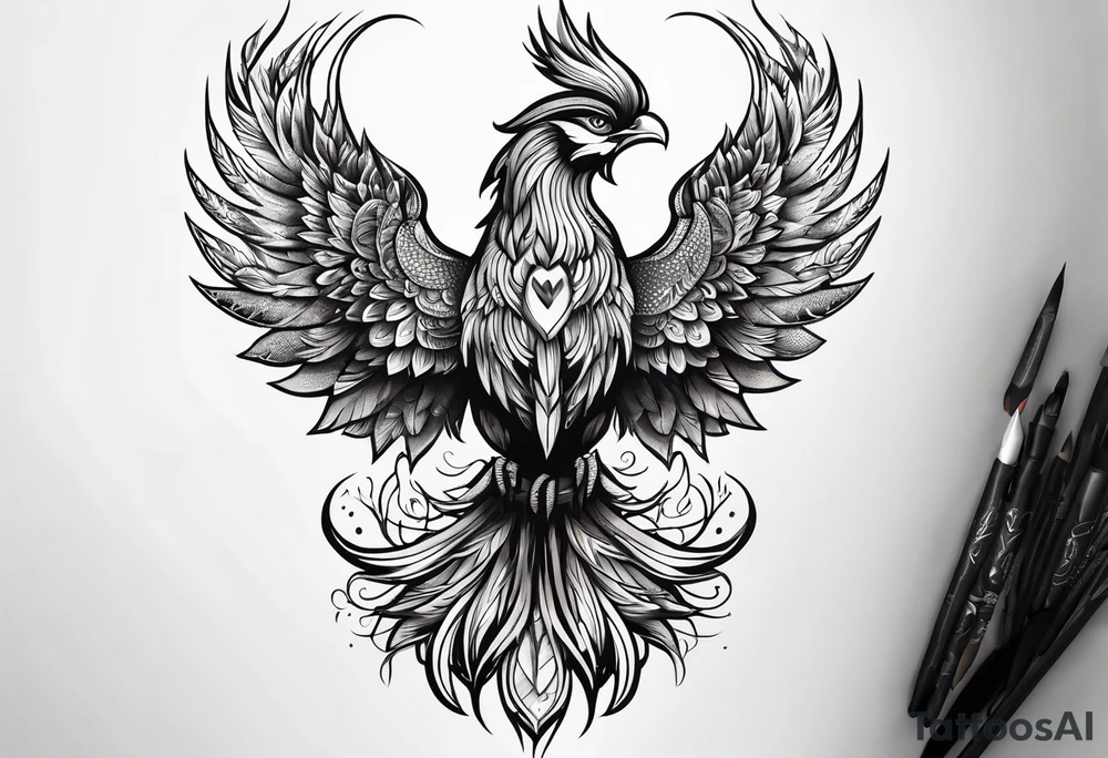 little pheonix tattoo idea