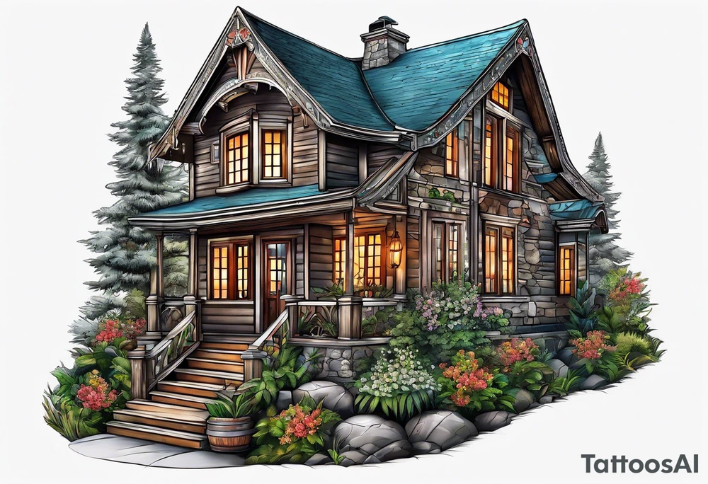 House tattoo idea