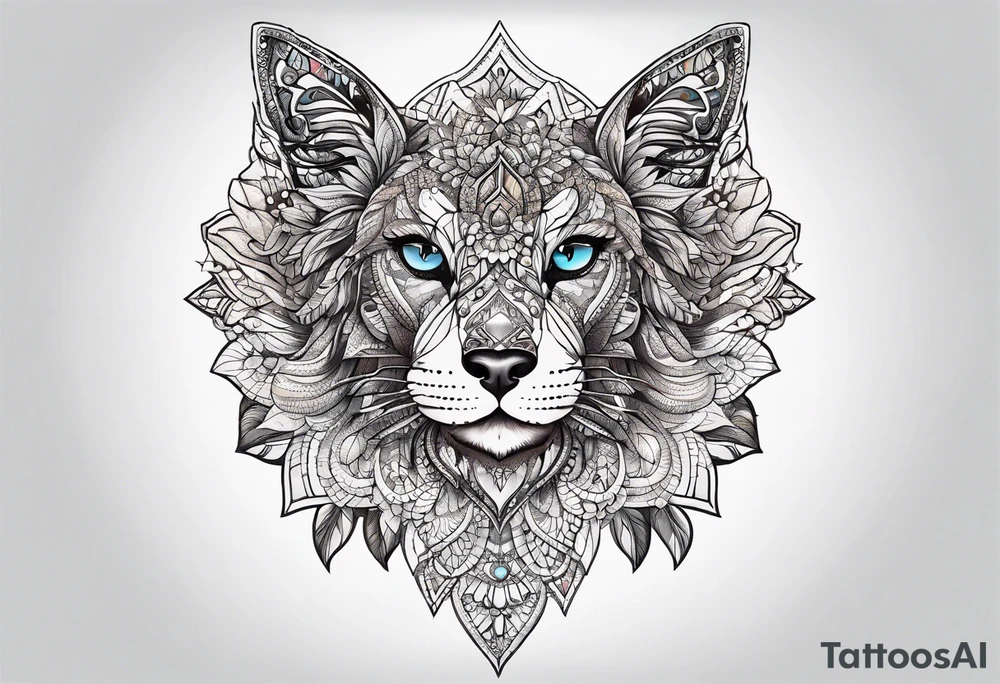 lace sternum tattoo idea