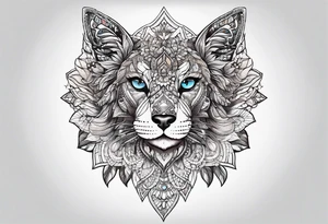 lace sternum tattoo idea
