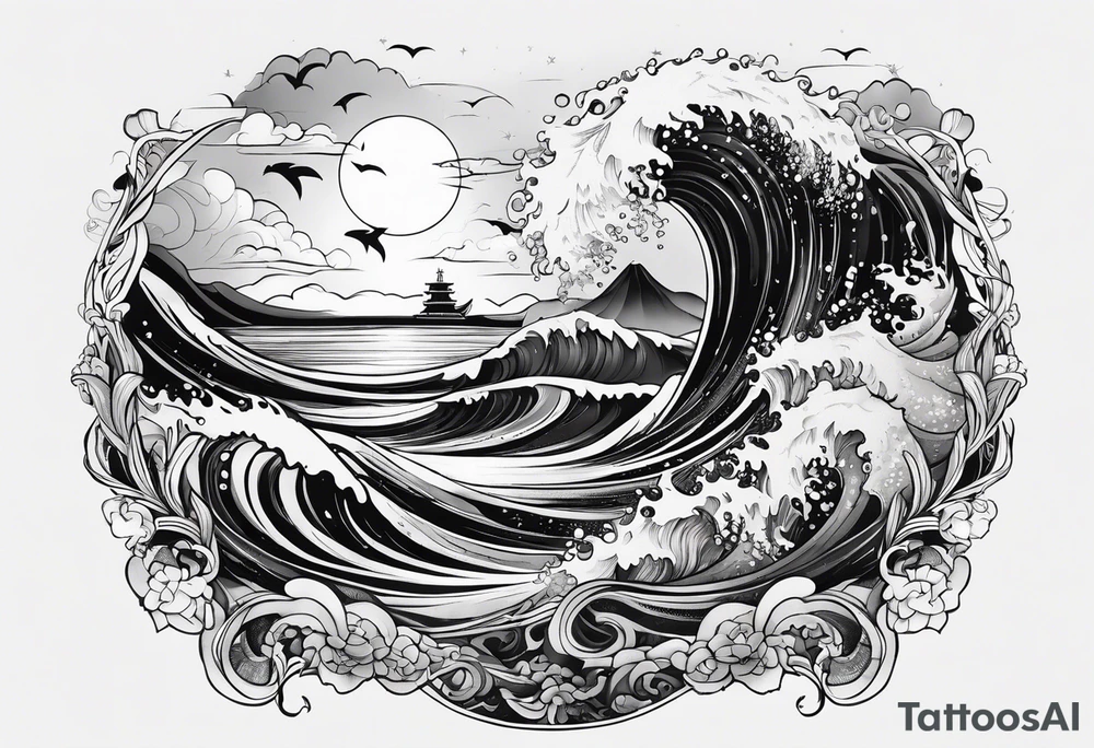Ocean tattoo idea