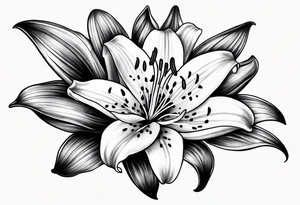 Small lily tattoo idea