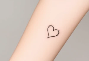 A detailed cat paw with soft fur textures, using natural tones of cream, gray, and light brown for a delicate and cozy feel and heart tattoo idea