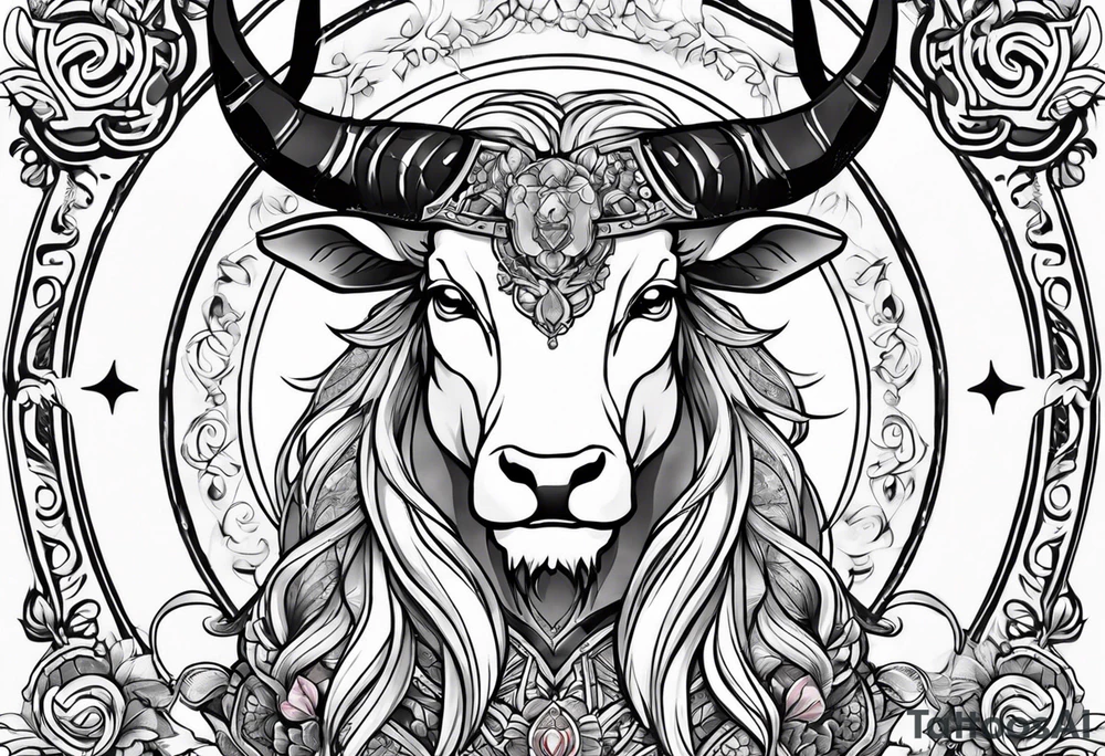 Anime Taurus tattoo idea