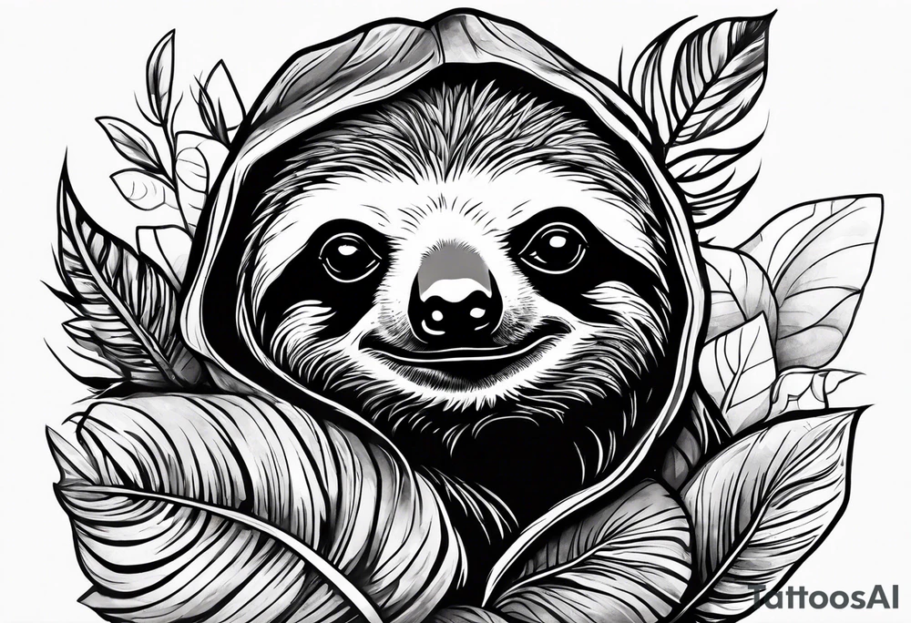 sloths funny tattoo idea