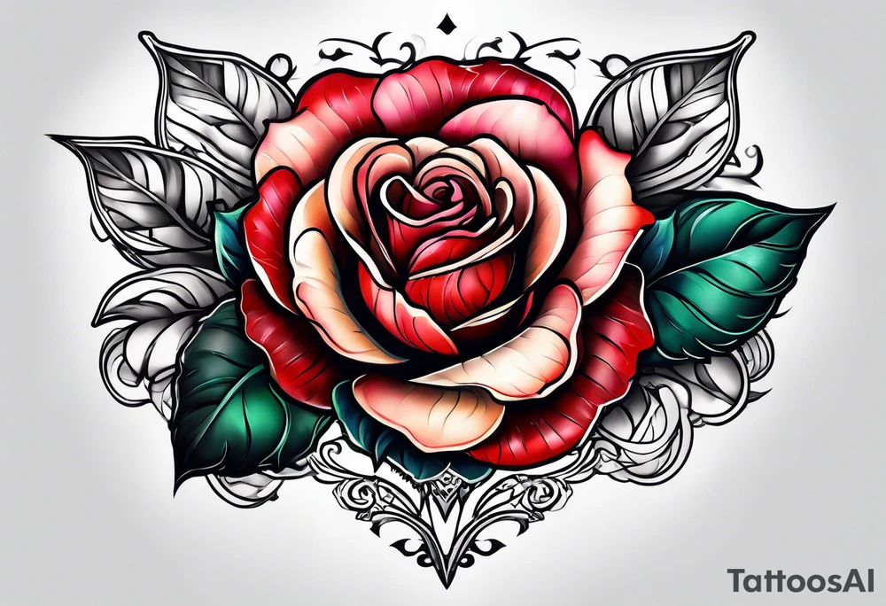 detroit city  , roses , ♍️ tattoo idea