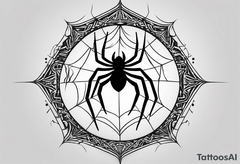 Minimalistic spider that looks like a scar tattoo idea