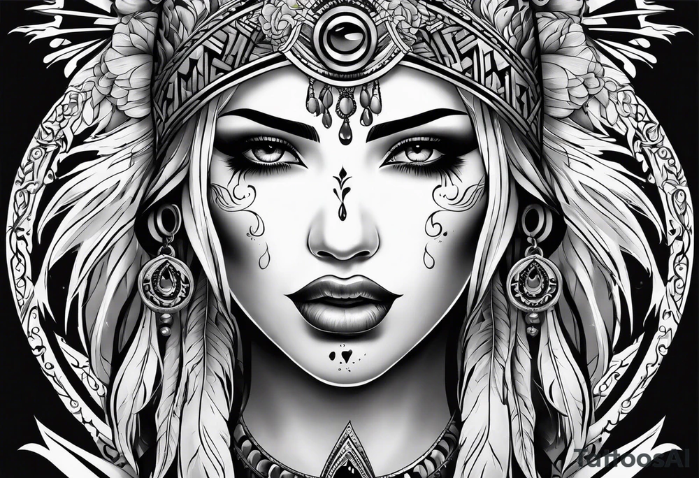 Ghost crying tattoo idea