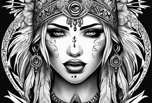 Ghost crying tattoo idea