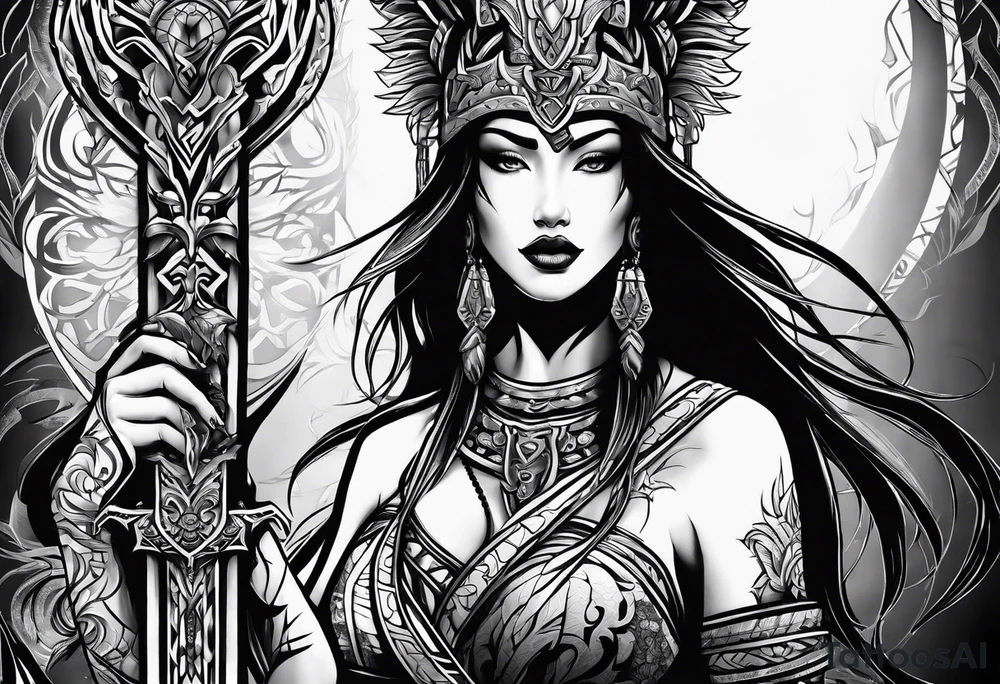 Warrior of Darkness tattoo idea
