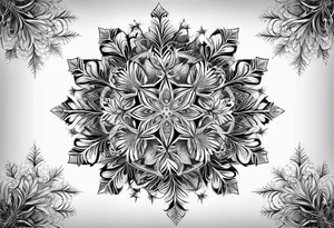 Fractal snowflake tattoo idea