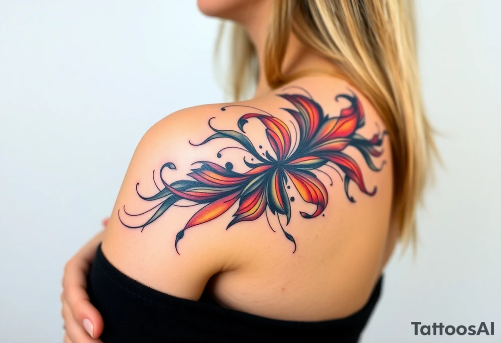 A tatuagem deve expressar força, liberdade e conexão com a multiplicidade da vida, incorporando elementos abstratos e fluidos, com linhas que sugiram movimento e transformação contínua. Evite clichês e busque um design original e significativo. tattoo idea