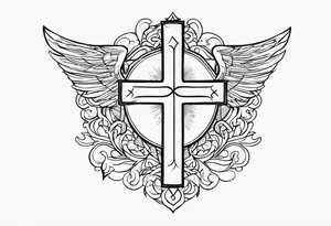 The bible verse proverbs 22:6 with a cross tattoo idea