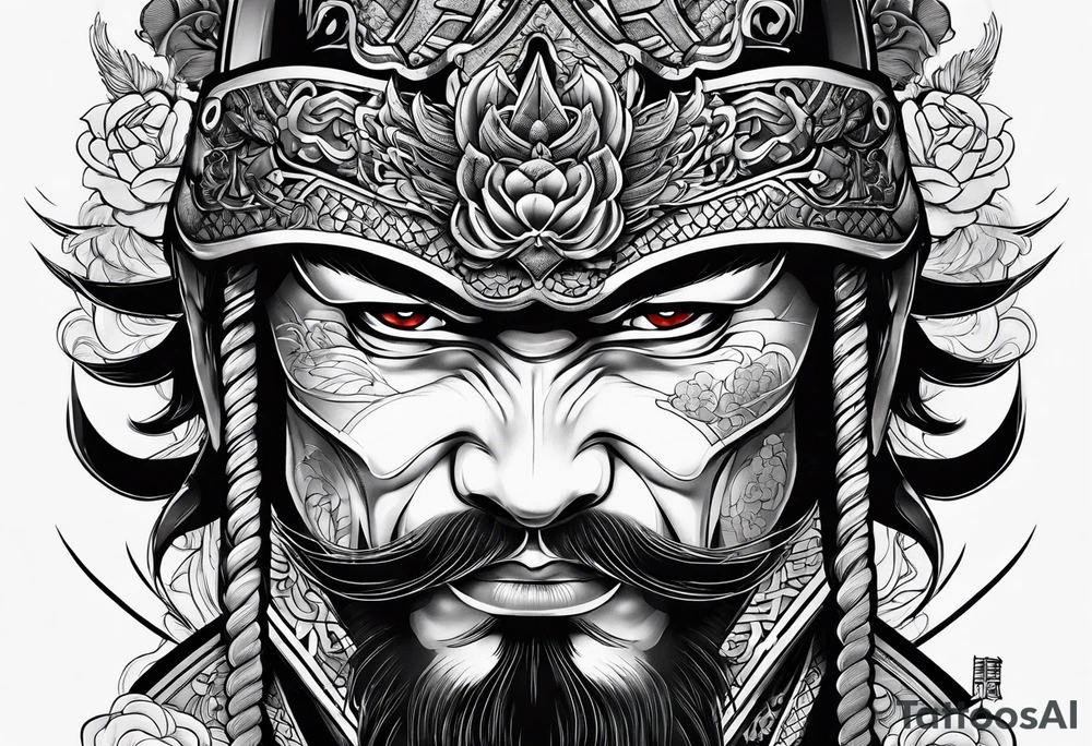 a samurai tattoo idea
