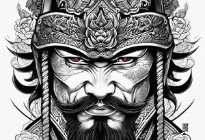 a samurai tattoo idea