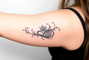 Moana, beauty and beast, tangled, and aristocrats themed tattoo tattoo idea