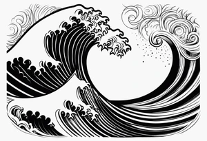Wave number 41 tattoo idea