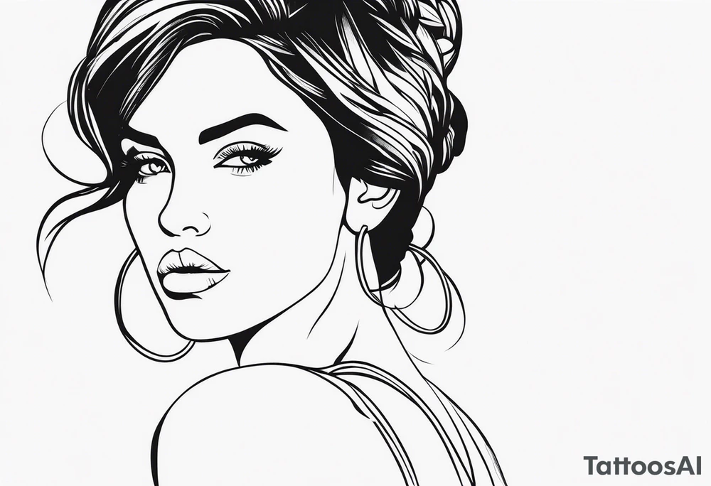 strong woman tattoo idea