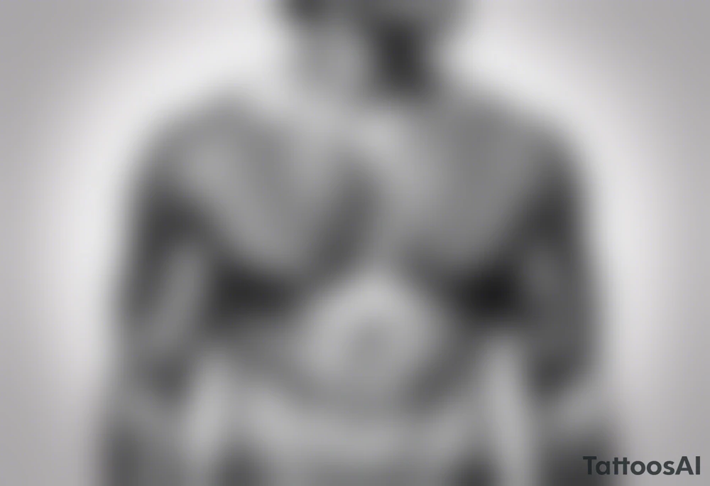 Anatomic pectoralis muscle tattoo idea