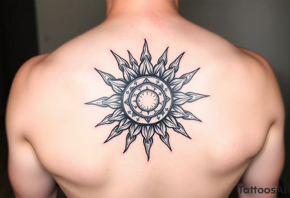 Sun tattoo idea