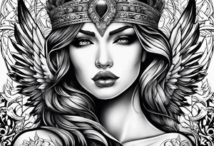 fallen angel tattoo idea