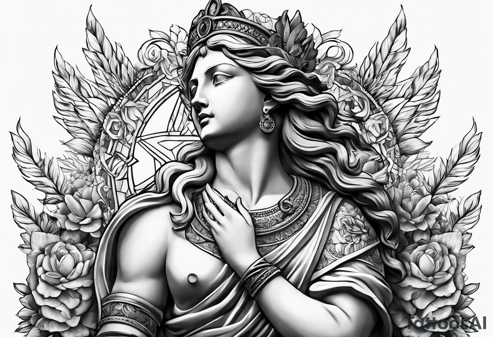 Römische Statue tattoo idea