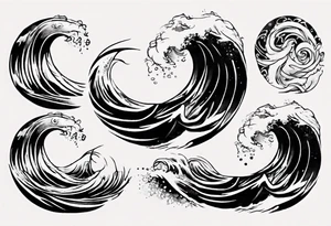 Waves tattoo idea