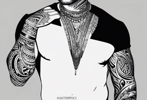 Tribal arm sleeve tattoo idea