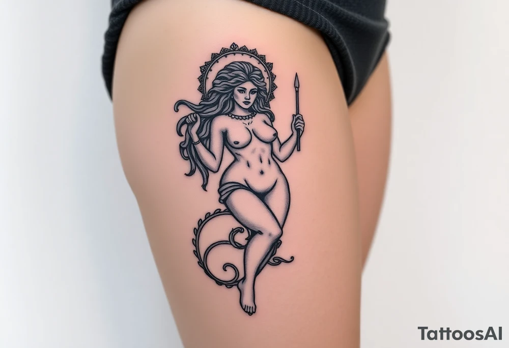 medusa greek goddess tattoo idea